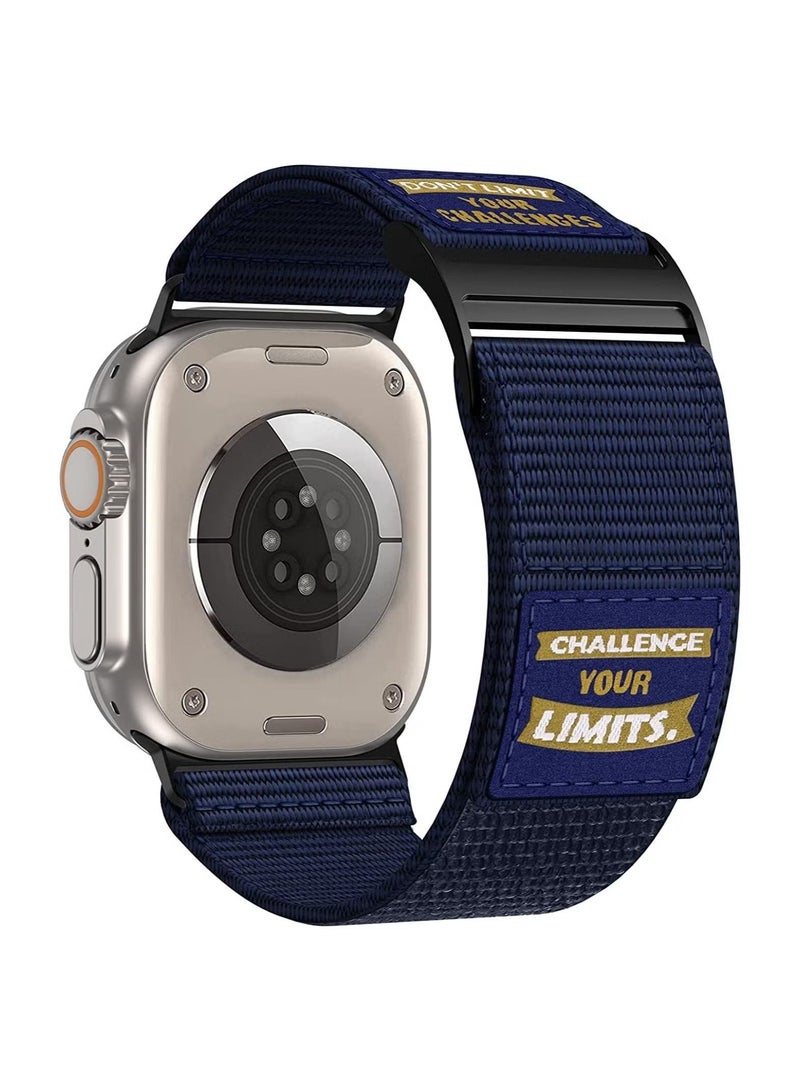 IAF Sport Nylon Watch Band Strap for Apple Watch Ultra 49mm/45mm/44mm/42mm Soft Loop Adjustable iWatch Series 8/Ultra/7/SE/6/5/4/3/2/1 - Image 1