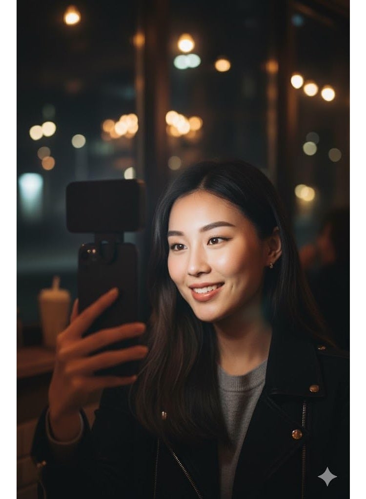 LED Selfie Light with Clip - 3 Light Modes, Rechargeable Portable Clip on Light for Phone/Tablet/Laptop - Image 5