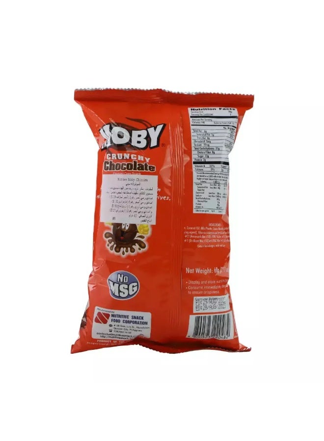 moby Moby Crunchy Chocolate Flavoured Corn Snack - 60gms - Image 2