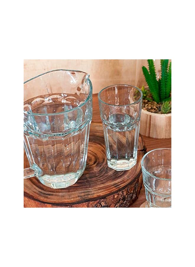 S-TOP Glass Casablanca Tempered Long Glass 3 Pieces, Clear - Image 2