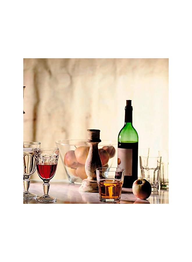 S-TOP Glass Casablanca Tempered Long Glass 3 Pieces, Clear - Image 4