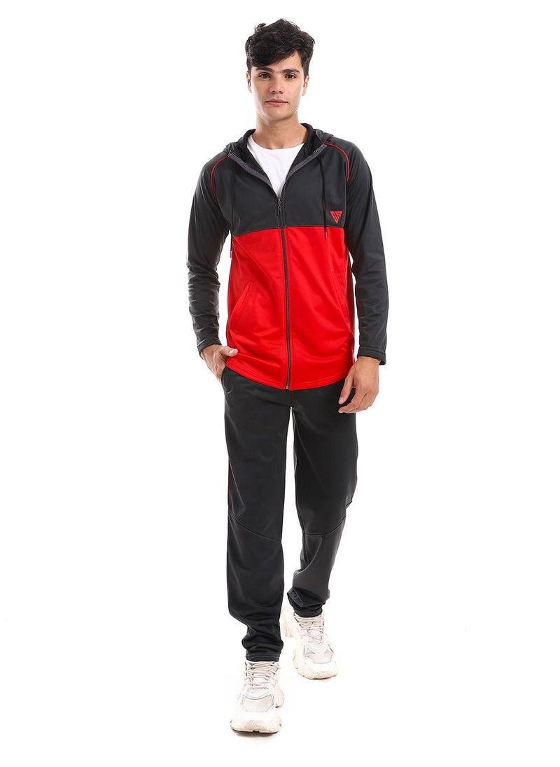 Caesar Hoodie With Pants Training Suit And Lined Design  - Image 1