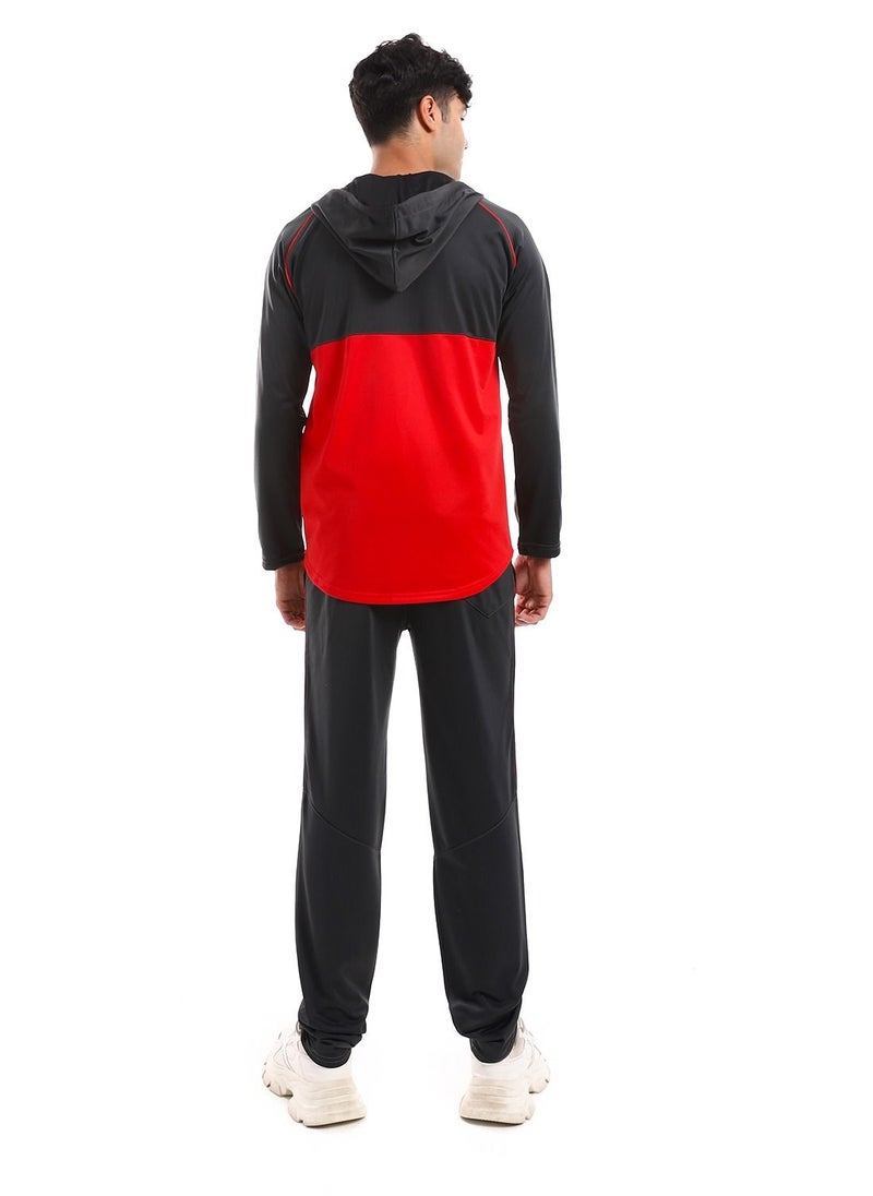 Caesar Hoodie With Pants Training Suit And Lined Design  - Image 4