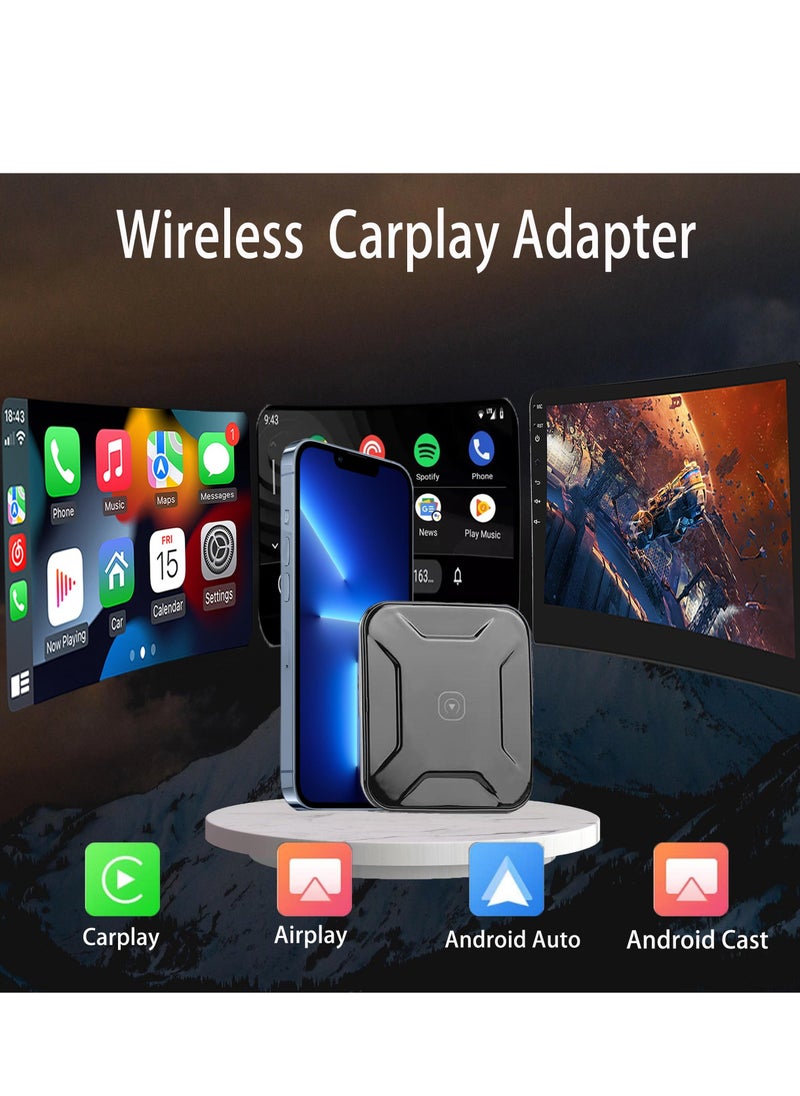 Wireless CarPlay & Android Auto Adapter - Plug and Play for AirPlay Image & Android Image, CarPlay Al Box