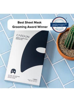 Face Mask For Bearded Men | Korean Sheet Mask For Men | Bamboo Charcoal Facial Mask And Beard Oil | 4-Pack - pzsku/Z88CC241B14D4DB35D8A1Z/45/_/1734183296/d4ef84b0-50fd-48a4-96f1-5ecbb742d0b9