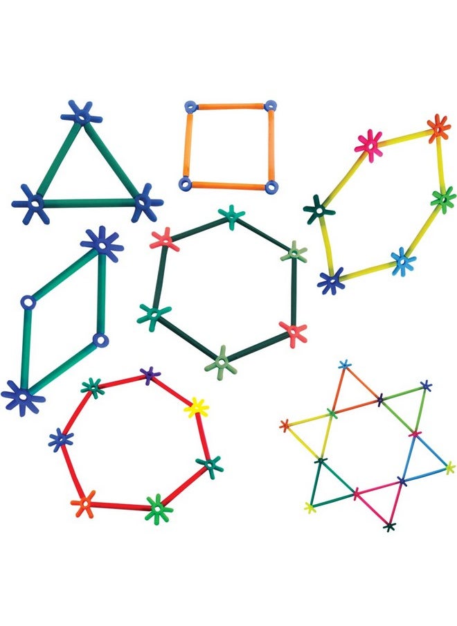 ToyKraft - ToyKraft - Clever Connections 275 Pcs Straw Connector Stem Building Construction Toys for 7 Year Old Kid,Multicolor - Image 1
