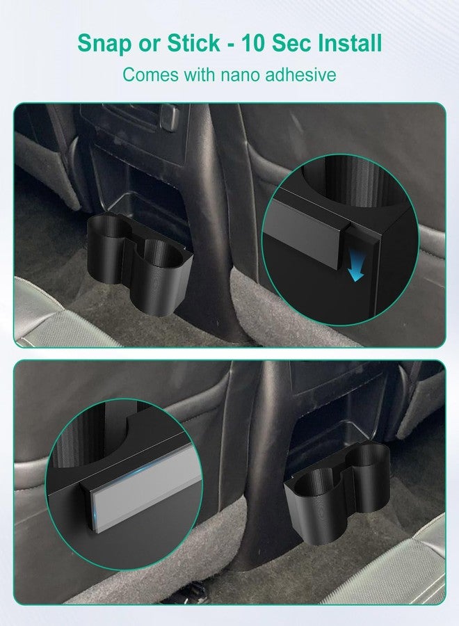 THXCHER Rear Dual Cup Holder Compatible with Chevrolet Yukon Denali Tahoe Suburban and GMC Sierra Silverado 2015-2020, 3-Inch Cupholder Durable Plastic - Image 5