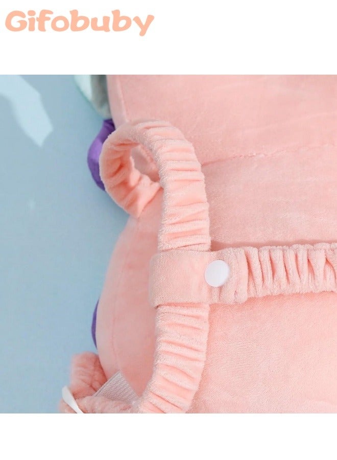 Gifobuby Unicorn Baby Backpack Pillow Baby Head Protection Pillow Pad Toddler Headrest Pillow Baby Neck Wings Nursing Drop Resistance Cushion Baby Toy Pillow  - Image 3