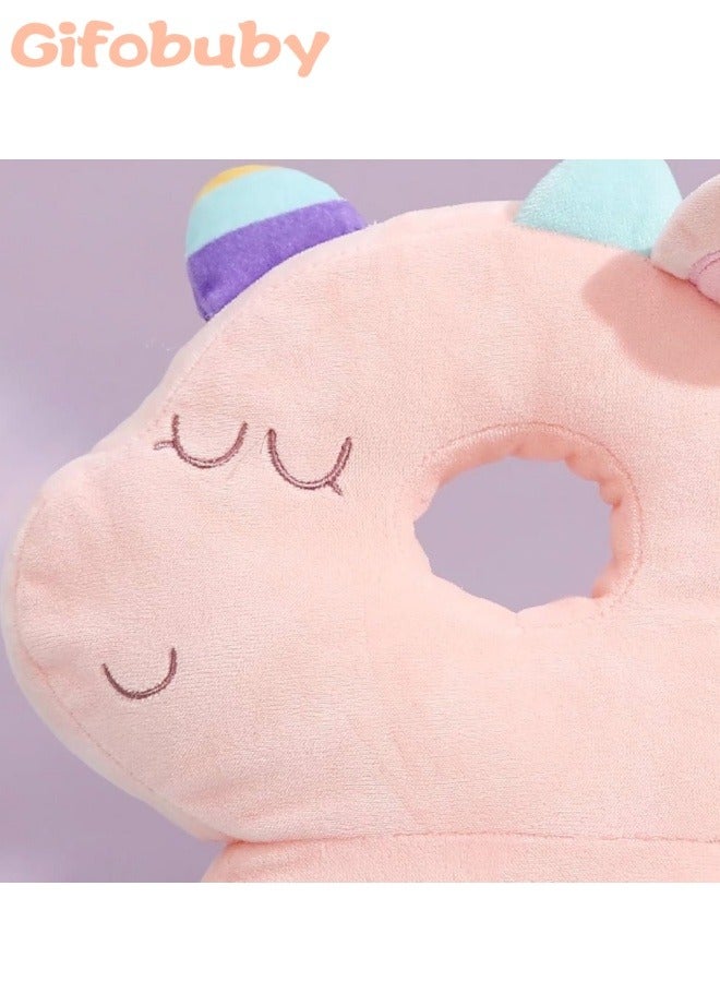 Gifobuby Unicorn Baby Backpack Pillow Baby Head Protection Pillow Pad Toddler Headrest Pillow Baby Neck Wings Nursing Drop Resistance Cushion Baby Toy Pillow  - Image 4