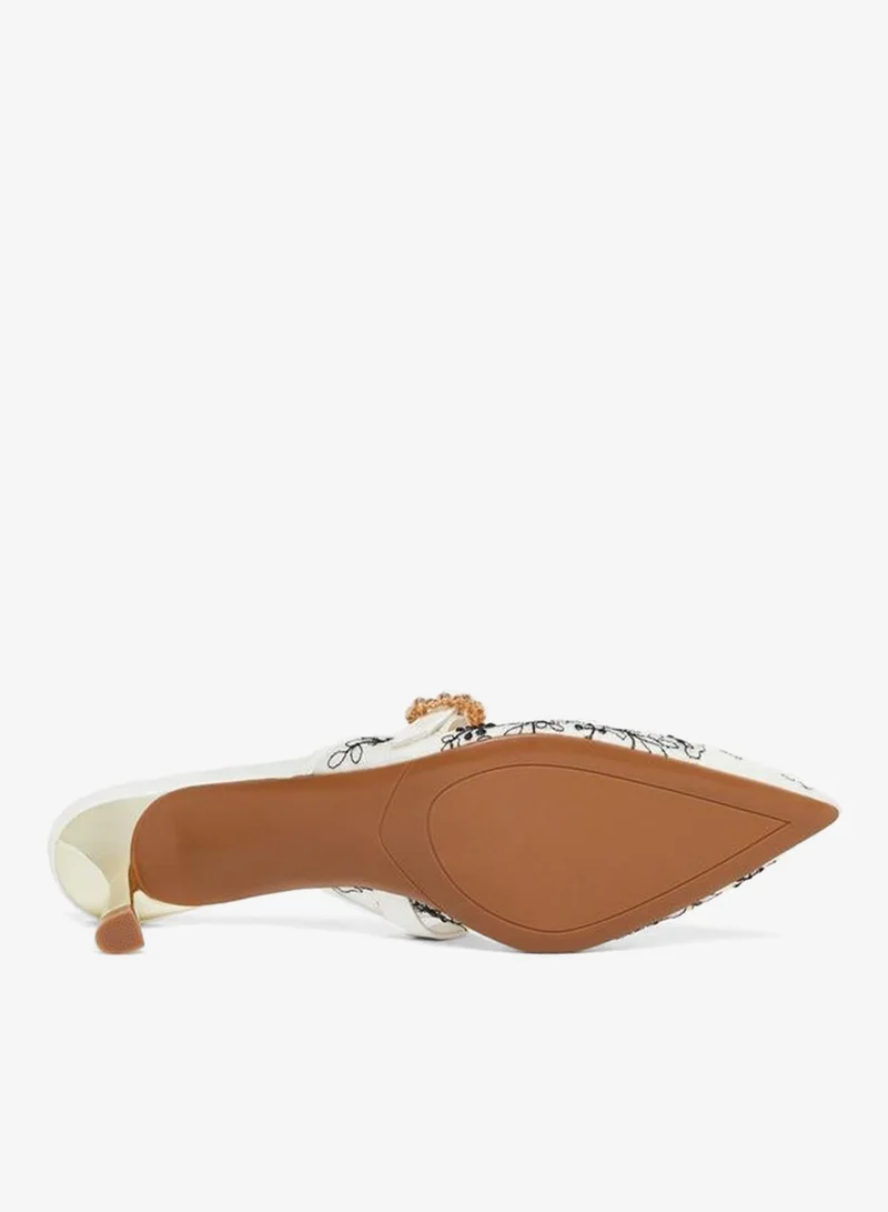 Styli  Embroidered Pointed Toe Shoes for Women | Best Price UAE