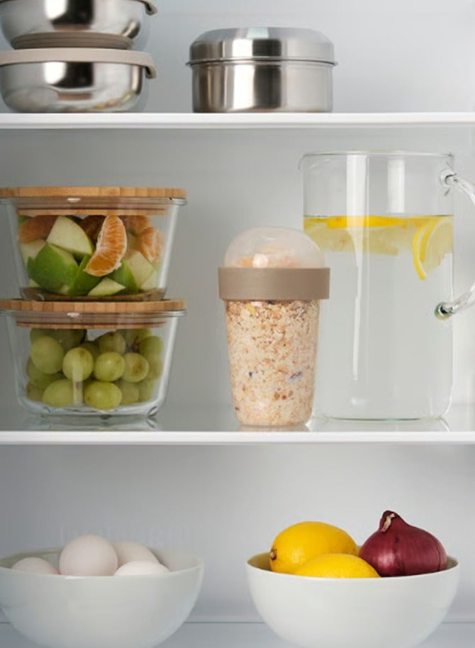 أيكيا سبليتيرني - حاوية وجبات خفيفة - شفافة/رمادي فاتح-بني - 300 مل. - Image 3