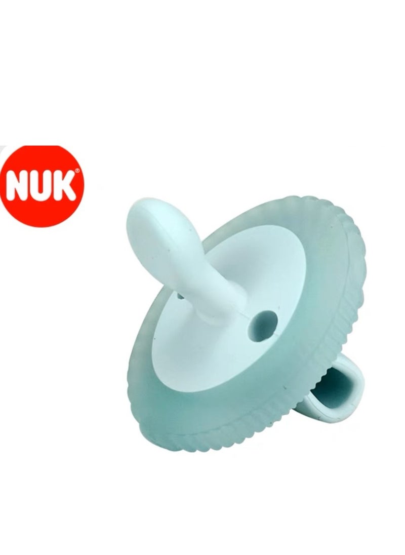 NUK - NUK Comfy Duet 100% Silicone Soother 2-in-1 Pacifier and Teether 0-12 Months - Image 1