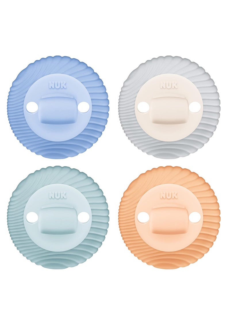 NUK - NUK Comfy Duet 100% Silicone Soother 2-in-1 Pacifier and Teether 0-12 Months - Image 1