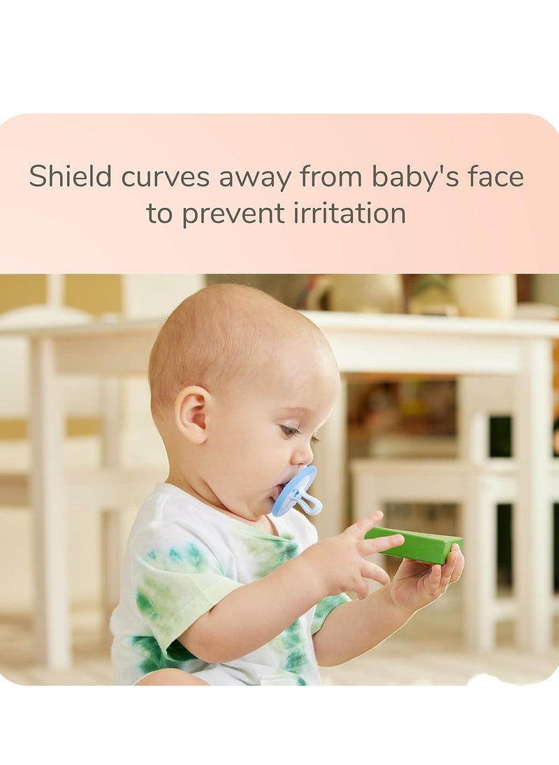 NUK - NUK Comfy Duet 100% Silicone Soother 2-in-1 Pacifier and Teether 0-12 Months - Image 1