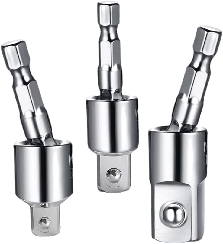 Socket Spanner Adapter Phillips Joint Turning Socket Set 14 Inch Hex Shank to 14 38 12 Square Socket Drives  - Image 1