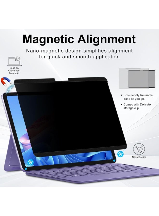Magnetic Privacy Screen for 12 Inch Surface Laptop Pro 12, Removable Anti Glare Surface Laptop Pro 12 Screen Protector, Blue Light Filter, Anti Spy Easy Install - Image 2