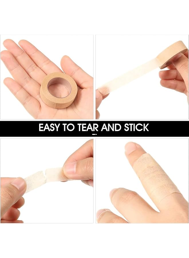erorex Skin Tape 9 Rolls Beige Tape Flexible Skin Tape Breathable Nose Tape Self Adhesive Gauze Tape For Natural Double Eyelid Tape Colorful Makeup Invisible Gauze Tape - Image 4