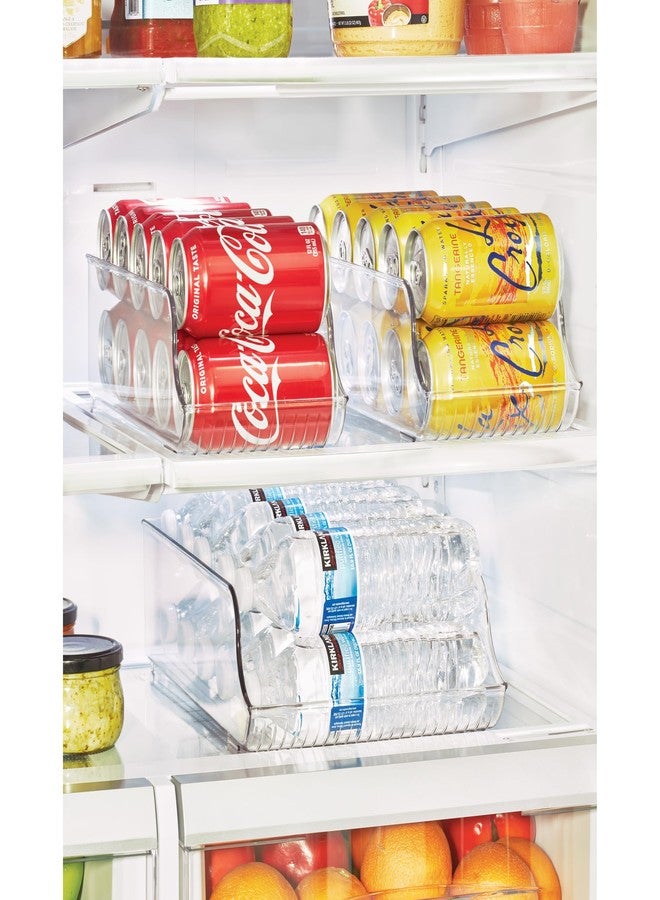 InterDesign iDesign Soda Can Dispenser and Water Bottle Organizer for Fridge - Set of 3 - Clear - Made in USA - Image 3