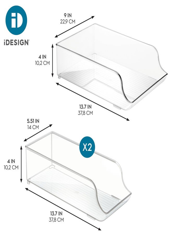 InterDesign iDesign Soda Can Dispenser and Water Bottle Organizer for Fridge - Set of 3 - Clear - Made in USA - Image 4