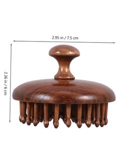 BTFMEI Wooden Scalp Massager with Handle, Massage Hair Brush, Hair Scalp Massager with 28 Pins, for Men and Women, Full Body Hair Brush  - Image 4