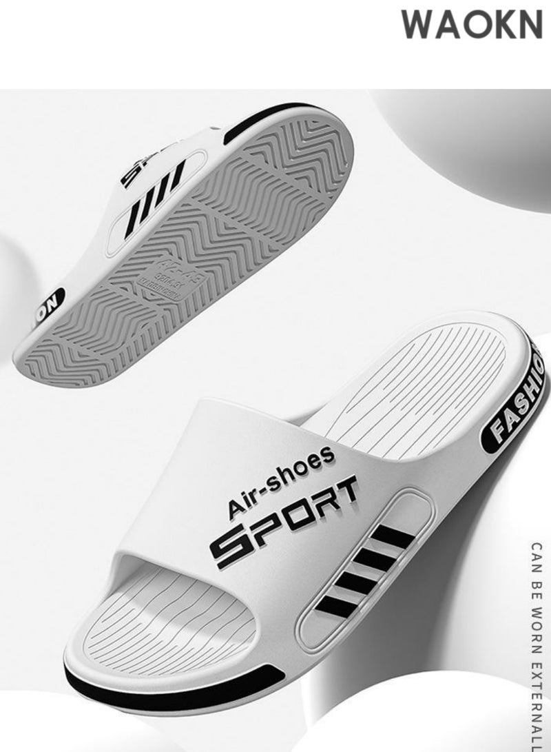 دبليو أيه أو كي أن نعال للجنسين: للرجال والنساء، مضادة للانزلاق للاستحمام. نعل ناعم، تصميم مريح وخفيف الوزن ومسطح. مثالية للاستخدام المنزلي، مثالية للشاطئ والحمام، للاستخدام الداخلي والخارجي. متعددة الاستخدامات، مريحة وآمنة، تناسب جميع الأجناس وفي مختلف الظروف. - Image 4