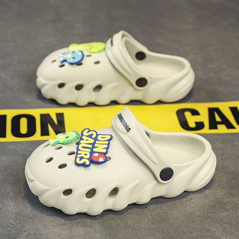 Children'S Sandals Girls Cute Cartoon Non-Slip Indoor Home Slippers Students Junior High School Cave Shoes Boys Toe Slippers - Image 1