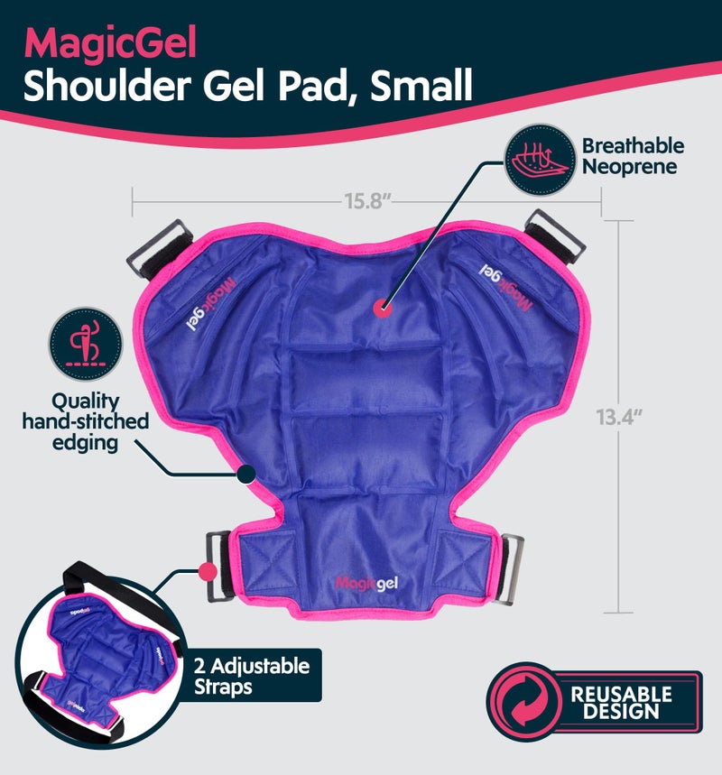 Magic Gel Ice Pack | Reusable, Flexible & Long Lasting for Rotator Cuff Injuries, Bursitis and Swelling | Hot or Cold Therapy Compression Wrap for Left or Right Shoulder - Image 3