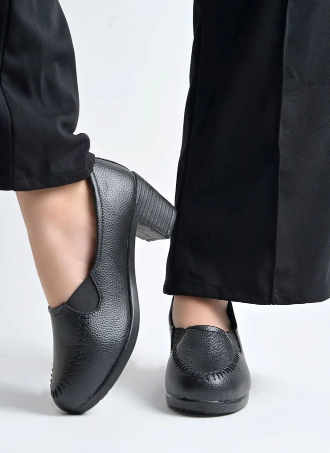 شوتوبيا Shoetopia Black Block Pumps for Casual Wear