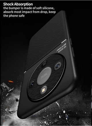 Protective Case Cover For Honor X9d Black High End Business Light Luxury, Mobiles Accessories portector Protection Scratch-Resistant, Shockproof Slim Phone Case - view 3