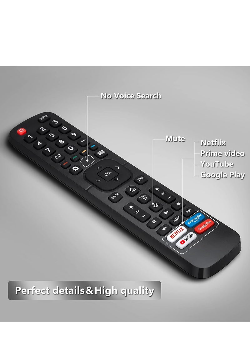 ELTRAZONE EN2A27 Replacement Remote Control for Hisense Smart TV with Netflix, Prime Video, YouTube, Google Play - With Battery - Image 3