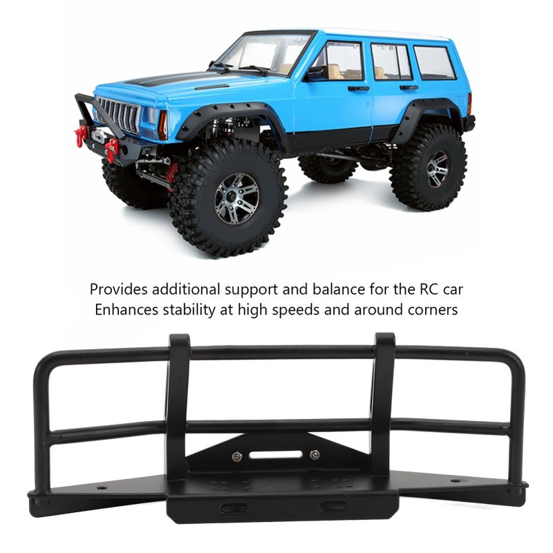 Front Bumper For Axial SCX10 RC Car Impact Stable Easy To Install Black - Image 5