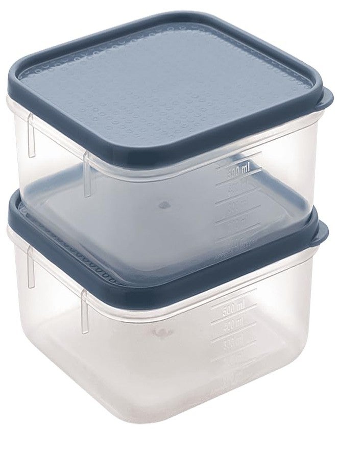 All Time - Polka Modular Storage Container Set Of 2|Airtight|Stackable|Bpa Free|Food Grade Safe|1000Ml Each - Image 1
