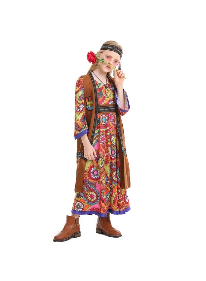 NIBEMINENT Children's hippie clothing and country singer performance costumes - Image 1
