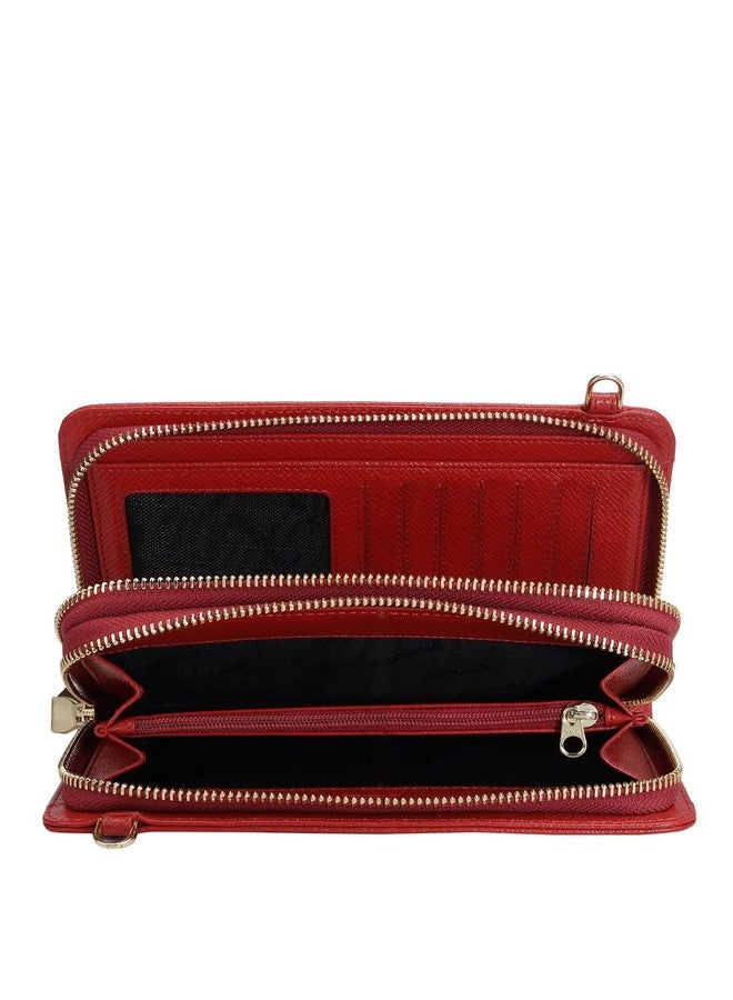 Da Milano Sling Leather Wallet for Women - Black - Image 4