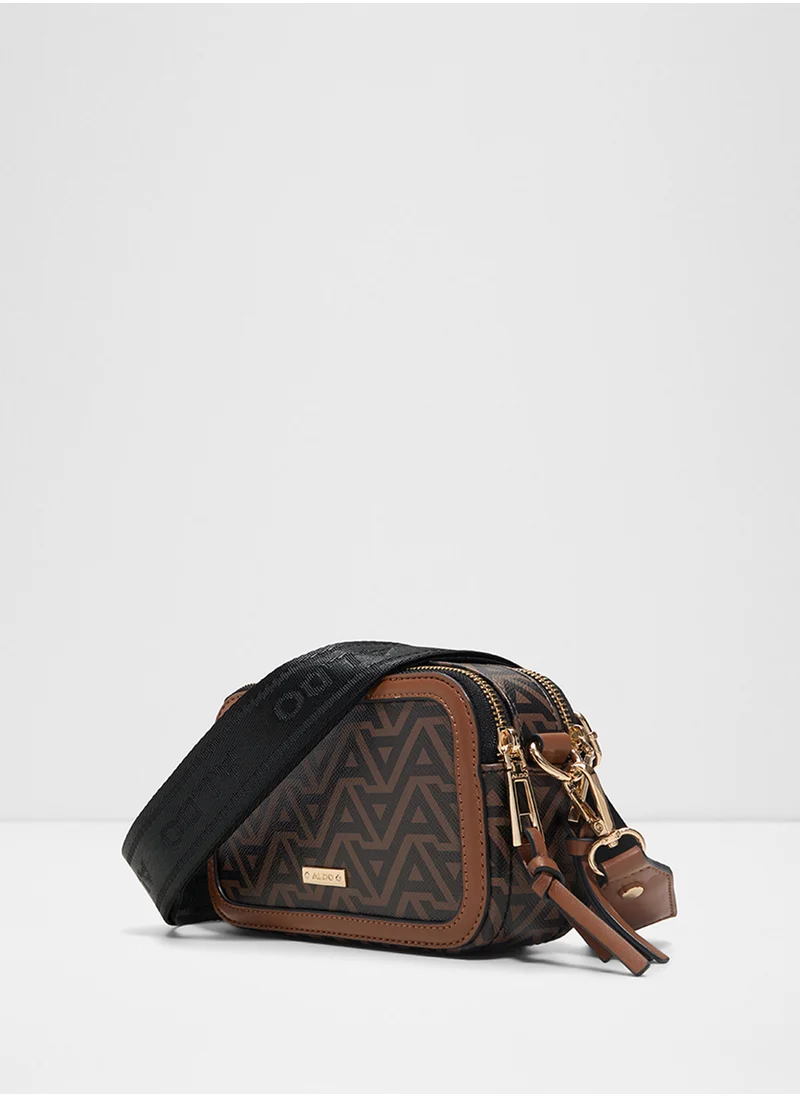 ALDO Logo Detail Zip Through Crossbody