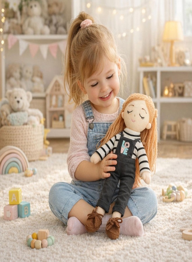 EL FIGO Plush Doll, Soft Rag Doll for Kids, Stuff Toy for Kids, Toy for Girls, Birthday Gift Girl/Boys, Gift for Girls, Doll for Girl in Sturdy Dress with Woolen Hair (Doll 45 c.m) - Image 4