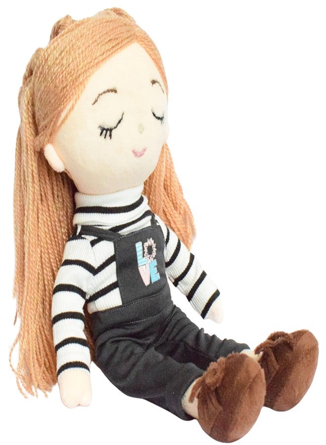 EL FIGO Plush Doll, Soft Rag Doll for Kids, Stuff Toy for Kids, Toy for Girls, Birthday Gift Girl/Boys, Gift for Girls, Doll for Girl in Sturdy Dress with Woolen Hair (Doll 45 c.m) - Image 3