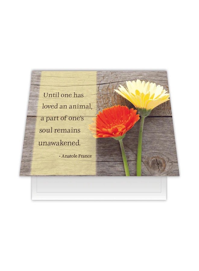 Dog Speak Pet Symphaty Card - Until One Has Loved An Animal - Pet Loss Condolence & Remembrance Card - Image 1