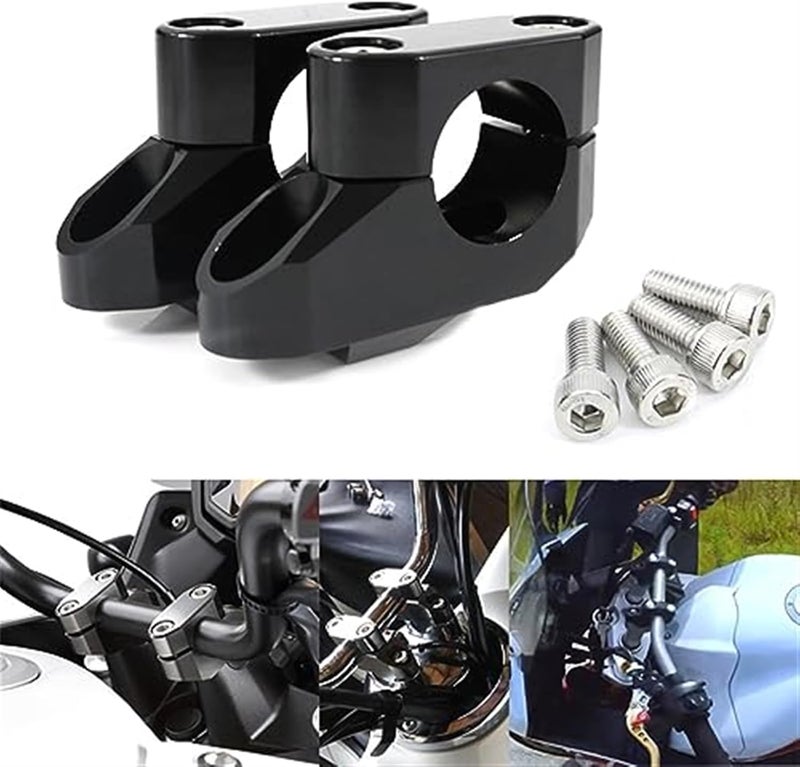 Vuzmode Handlebar Riser Clamp for Motorcycles - Image 2