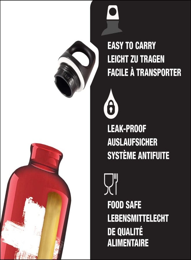 SIGG Swiss Red Water Bottle (0.6 L), Pollutant-Free and Leak-Proof Metal Bottle, Lightweight and Sturdy Aluminium Bottle with Screw Cap - Image 3