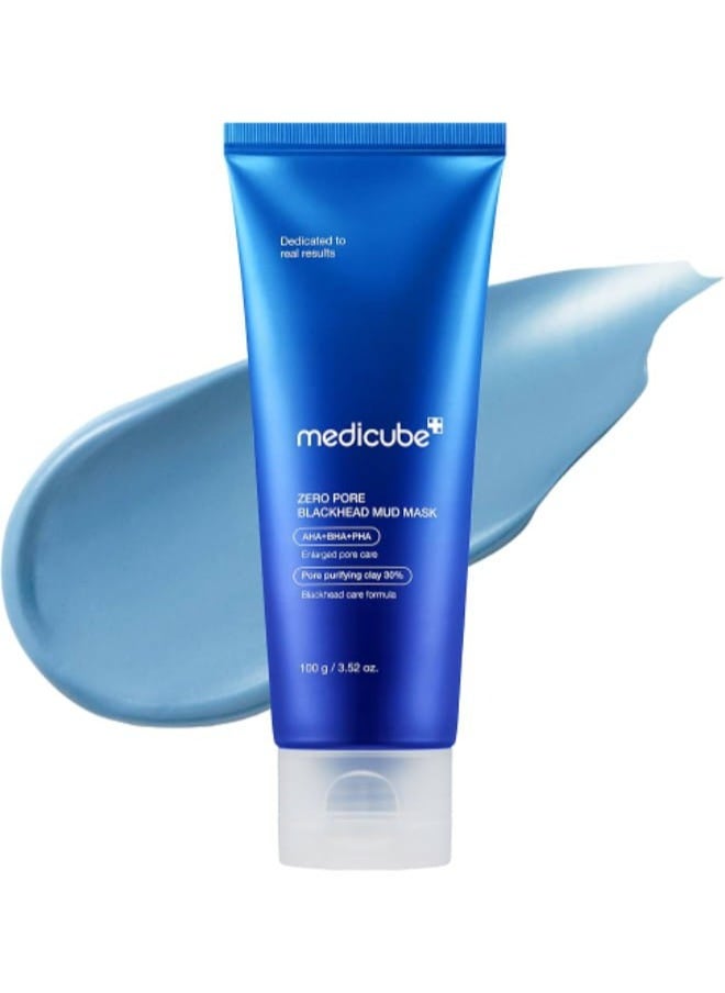 Medicube Zero Pore Blackhead Mud Facial Mask - Skin Cooling & Pore Tightening - 3 Minute Quick Dry Formula with AHA, BHA, PHA, and Pore-Purifying Clay - Korean Face Mask 3.52 oz  - Image 1
