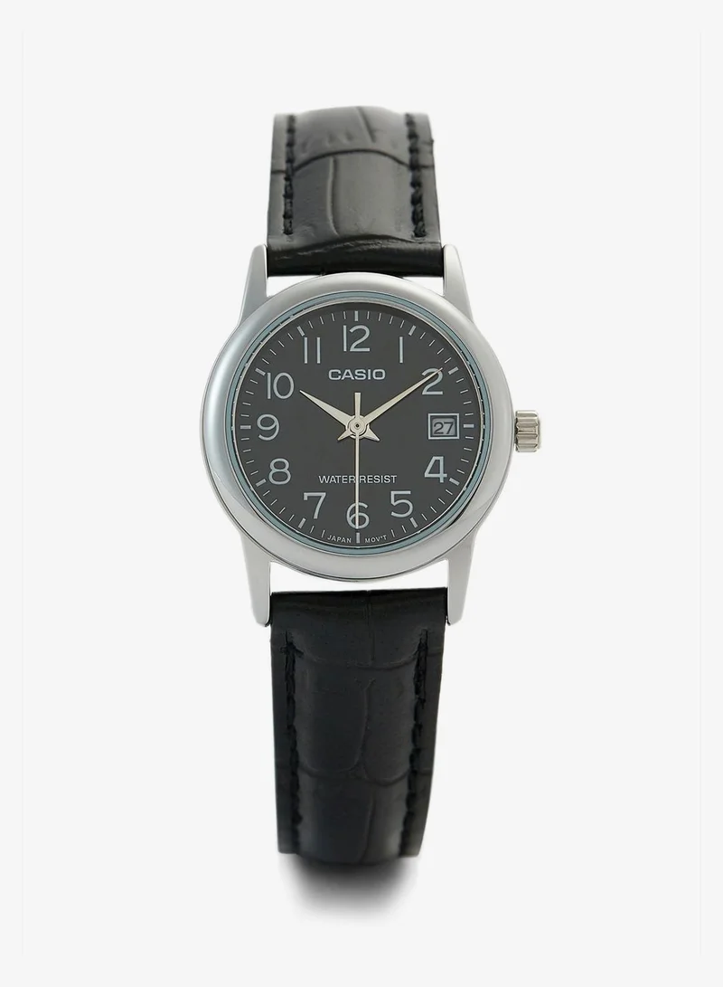 CASIO Leather Strap Analog Watch