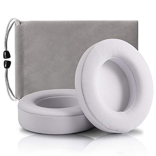cipher.v Replacement Ear Pads Cushions, Earpads Cover Compatible with Beats Studio 2 and Studio 3 Over Ear Headphones 1 Pair (White) - Image 1