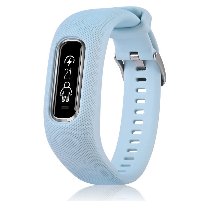 C2D JOY Strap TPU Wristband Compatible with Garmin vivosmart 4  Activity and Fitness Tracker (Berry) Medium - Image 1