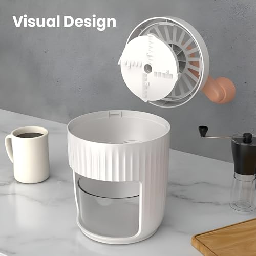 KRESHU Manual 500ml Hand Crank Ice Shaver Portable Snow Cones Ice Cube Crushed Machine Baking Moulds Detachable Snow Cone Plastic Gola Maker for Indoor Outdoor Ice Cube Maker (Multicolour, 1-Pcs) - Image 5