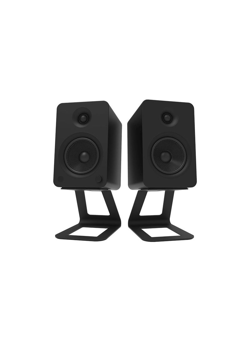 Kanto Audio SE6 Elevated Desktop Speaker Stands for Large Speakers-Black, Pair - Image 2