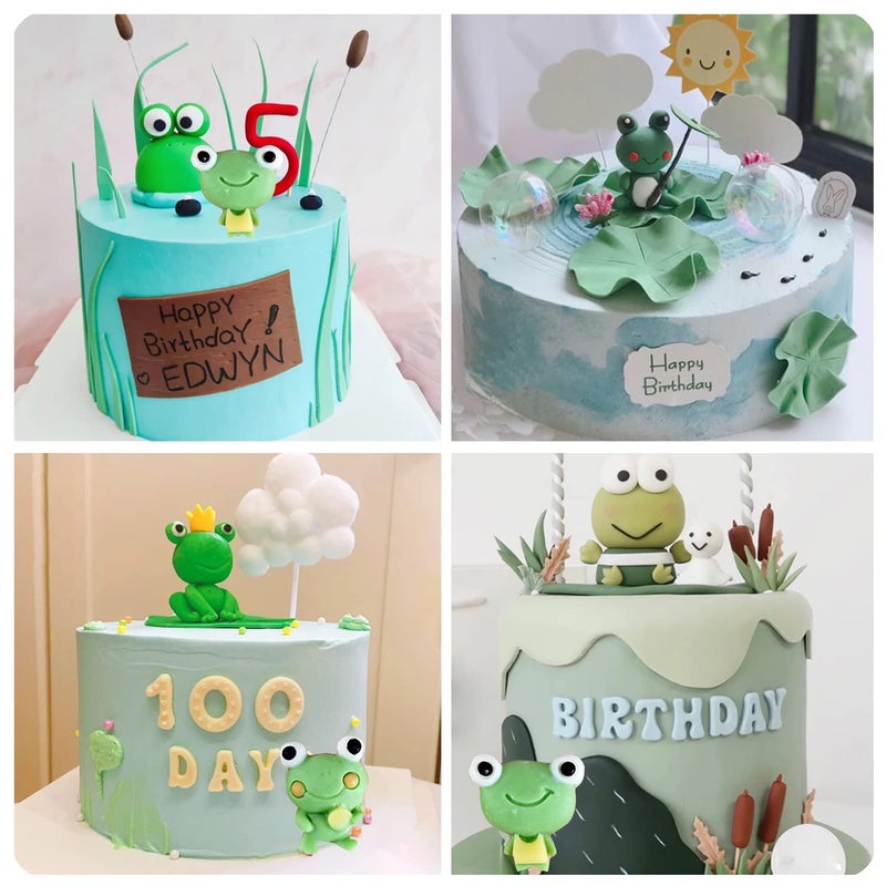 MIYAHOUSE Frog Silicone Fondant Mold For Cake Decorating Cupcake Topper Candy Chocolate Polymer Clay Gum Paste Set Of 4 - Image 5