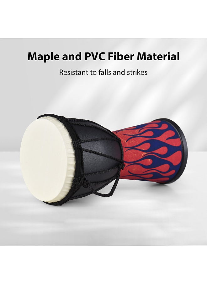 Generic 4 Inch African Drum Portable Hand Drum Lightweight Hand Clapping Drum Colorful Pattern Bongo Drum  - Image 4