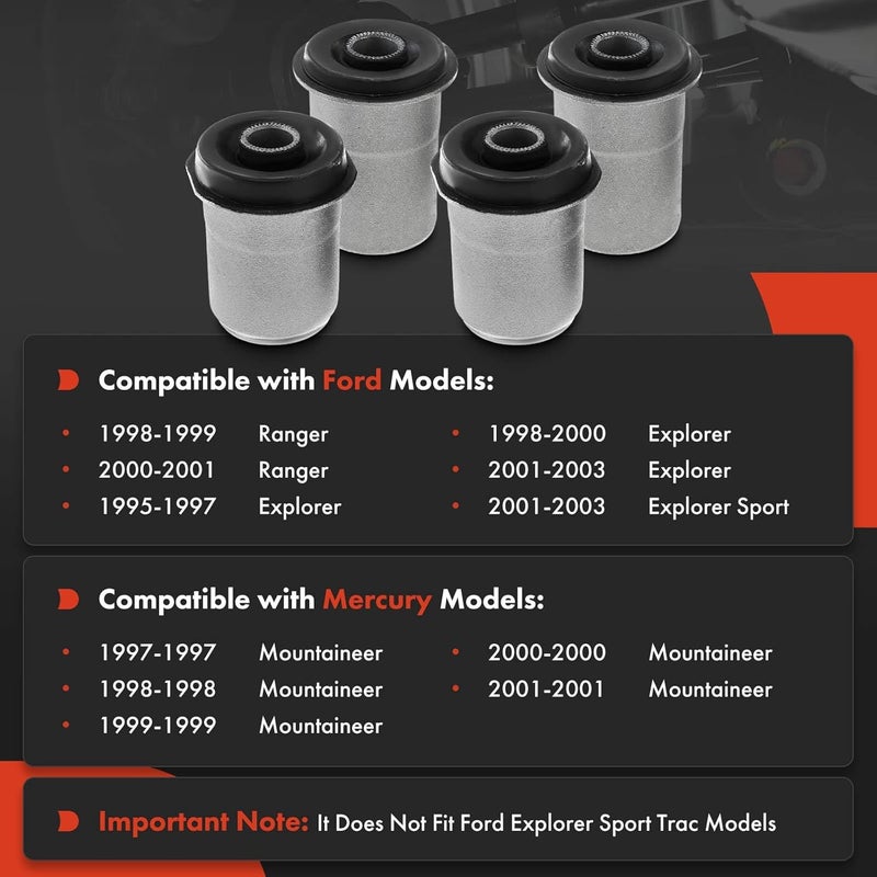 A-Premium 4Pcs Front Lower Control Arm Bushing Kit - Image 2