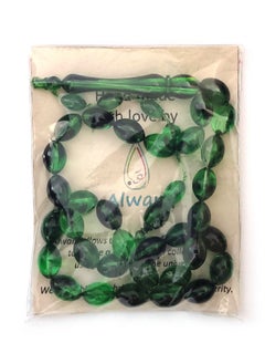 Alwan 33 Count Muslim Prayer Beads - Dark Green  - Image 3